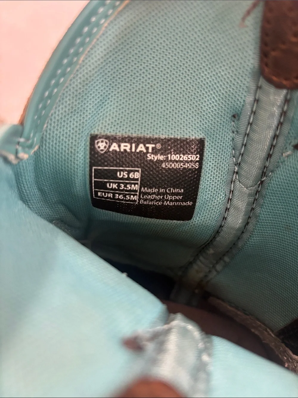 Ariat brown leather